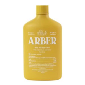 arber bio insecticide | organic insect & mite control for plants | indoor & outdoor | natural gardening solution | spider mite, aphid & mealybug killer | liquid concentrate | makes over 15 gallons