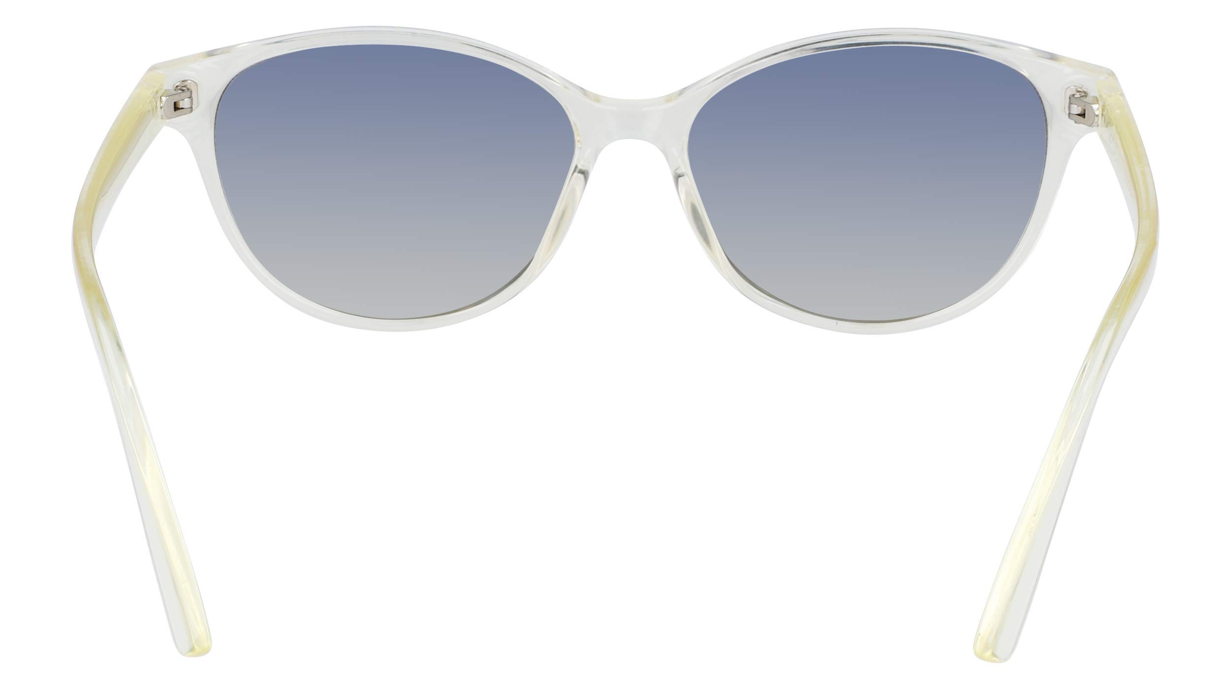 Calvin Klein Women's CK20517S Cat Eye Sunglasses, Crystal Pale Yellow, 56/15/140