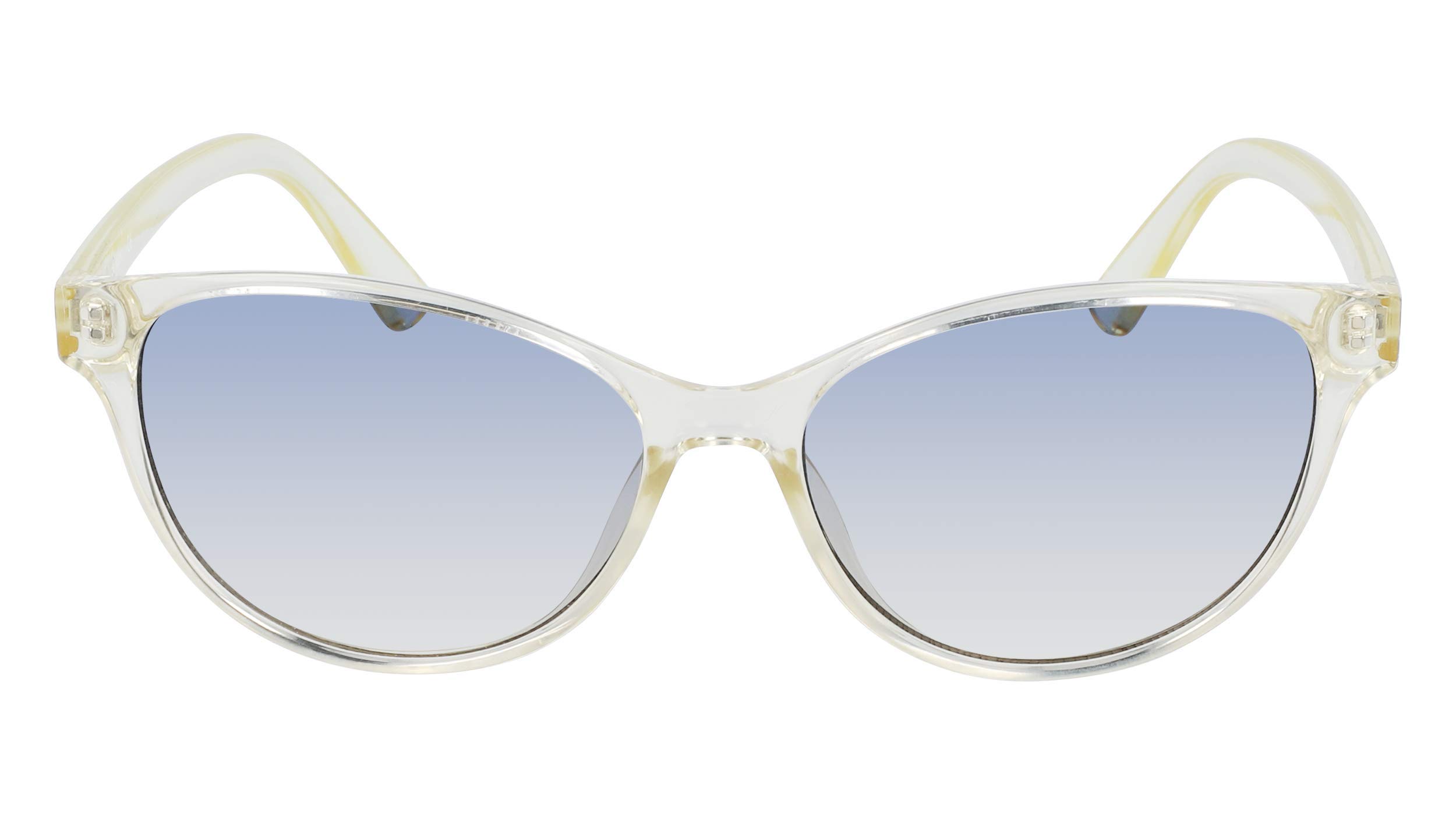 Calvin Klein Women's CK20517S Cat Eye Sunglasses, Crystal Pale Yellow, 56/15/140