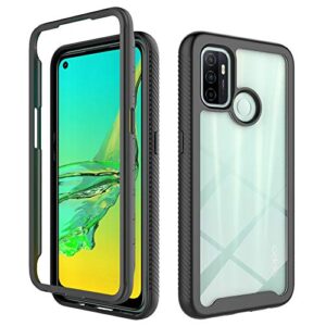 qiongni case for oppo a53s 2020 case cover,anti-fall and shock-absorbing protective cover case for oppo a53 2020 cph2127 / a53s 2020 cph2135 / a32 2020 pdvm00 / a33 2020 cph2137 case black