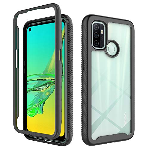 QiongNi Case for Oppo A53S 2020 Case Cover,Anti-Fall and Shock-Absorbing Protective Cover Case for Oppo A53 2020 CPH2127 / A53S 2020 CPH2135 / A32 2020 PDVM00 / A33 2020 CPH2137 Case Black