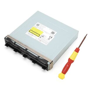 replacement blu ray disk drive for xbox one, dg-6m1s-01b disk drive for xbox one console, with screwdriver (dg 6m1s 01b)