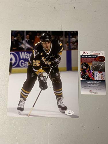 Rick Tocchet Autograph Signed Penguins Stanly Cup 92 8x10 Photo JSA