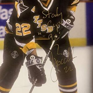 Rick Tocchet Autograph Signed Penguins Stanly Cup 92 8x10 Photo JSA