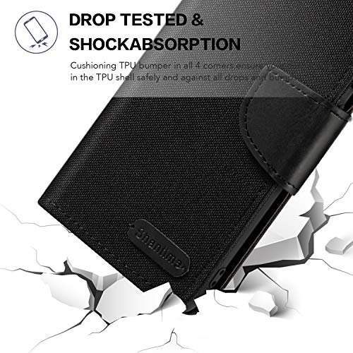 Infinix Note 5 X604 Case, Oxford Leather Wallet Case with Soft TPU Back Cover Magnet Flip Case for Infinix Note 5 X604