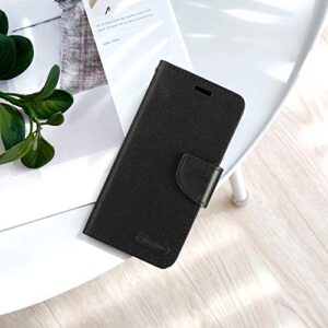 Infinix Hot 10 Play Case, Oxford Leather Wallet Case with Soft TPU Back Cover Magnet Flip Case for Infinix Smart 5 India