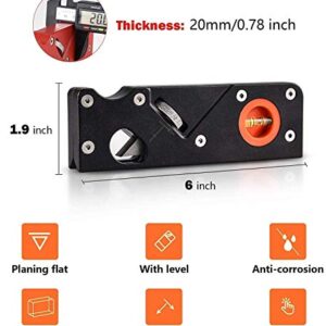 Woodworking Edge Corner Plane Chamfer Plane for Wood Chamfering DIY Hand Tool Woodcraft Corners Edge Carpenter Gift (7 different cutter heads)