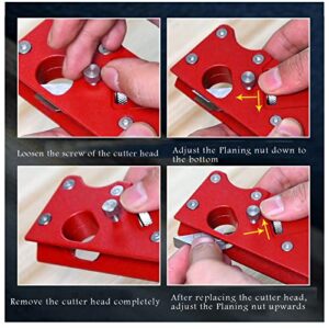 Woodworking Edge Corner Plane Chamfer Plane for Wood Chamfering DIY Hand Tool Woodcraft Corners Edge Carpenter Gift (7 different cutter heads)