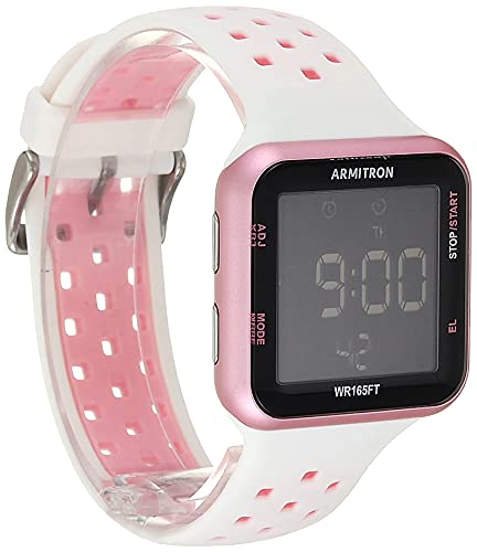 Armitron Sport Unisex Digital Chronograph Silicone Strap Watch, 40/8417