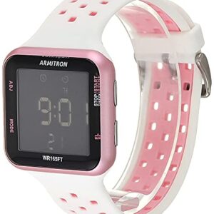 Armitron Sport Unisex Digital Chronograph Silicone Strap Watch, 40/8417