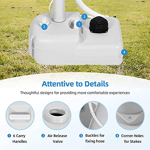 YITAHOME Portable Toilet RV Potty 5.8 Gallon and 17 L Portable Sink Camping Hand Washing Station, for Camping, Boating, Hiking, Trips