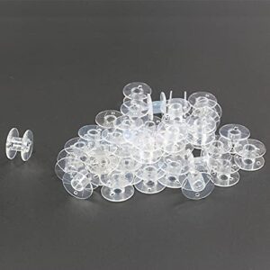 Hekisn Sewing Machine and Embroidery Bobbins, SA156 Bobbins for Brother, Class 15 Transparent Sewing Bobbins (30 Pack)