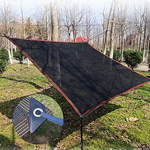 90% Shade Cloth 10 ft X 12 ft Shade Tarp Black Taped Edge with Grommets