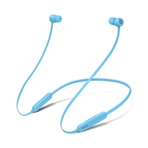 beats flex wireless portable bluetooth earbuds built-in microphone - flame blue (renewed)