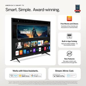 VIZIO 24-inch D-Series Full HD 1080p Smart TV with Apple AirPlay and Chromecast Built-in, Alexa Compatibility, D24f4-J01, 2021 Model