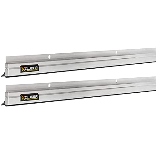 Xcluder 36" Low-Profile Door Sweep, Aluminum 2-Pack – Seals Out Rodents & Pests, Enhanced Weather Sealing, Easy to Install; Door Seal Rodent Guard; Rodent Proof Door Sweep