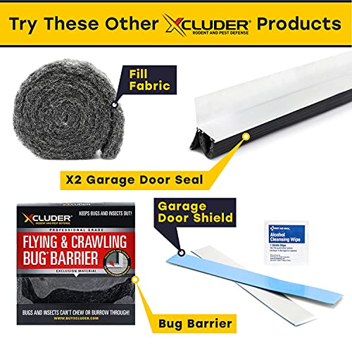 Xcluder 36" Low-Profile Door Sweep, Aluminum 2-Pack – Seals Out Rodents & Pests, Enhanced Weather Sealing, Easy to Install; Door Seal Rodent Guard; Rodent Proof Door Sweep