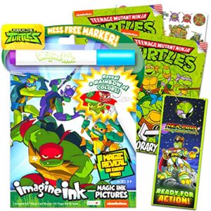 teenage mutant ninja turtles imagine ink bundle ~ tmnt activity and coloring book for kids with 25 teenage mutant ninja turtle tattoos (tmnt party favors)