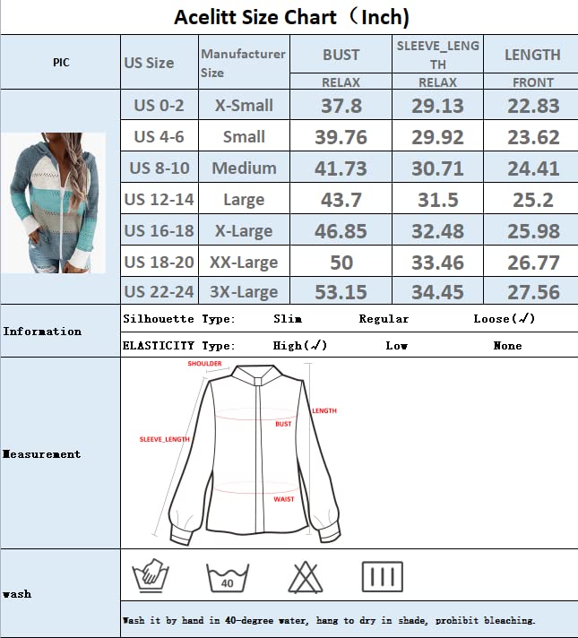 Acelitt Womens Ladies Casual Lightweight Long Sleeve Zip up Zipper Color Block Knit Sweaters Hoodies Sweatshirts Pullover XL Gray2