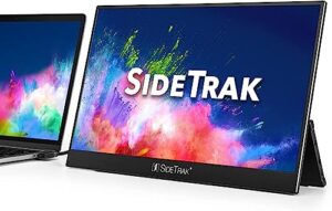 sidetrak solo pro portable monitor 15.8” fhd 1080p led anti-glare ips screen | works with mac, pc, chrome, ps4, xbox & switch | powered by usb or mini hdmi | built-in displayport, speakers & hdr