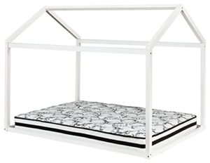 signature design by ashley flannibrook contemporary house bed frame, full, white