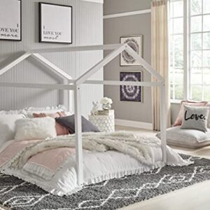 Signature Design by Ashley Flannibrook Contemporary House Bed Frame, Full, White