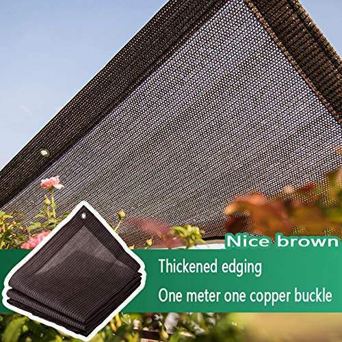 XYNH Canopy Awning Patio Garden Shade Cloth 9.8x13.1ft • 16.4x19.7ft,Patio Sun Shades Brown,Lightweight Fabric,Canopy Sail,90% Shading Rate,Awning for Outdoor,for Patio, Pergola, Backyard Outdoor