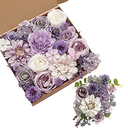 Serra Flora Artificial Flowers Combo for DIY Centerpieces Arrangements Wedding Bridal Bouquet Table Chair Candle Holder Baby Shower Cake Flower Home Decor