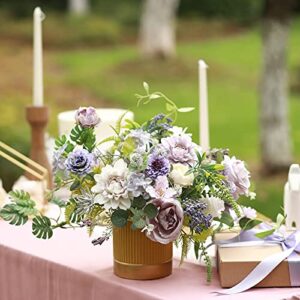 Serra Flora Artificial Flowers Combo for DIY Centerpieces Arrangements Wedding Bridal Bouquet Table Chair Candle Holder Baby Shower Cake Flower Home Decor