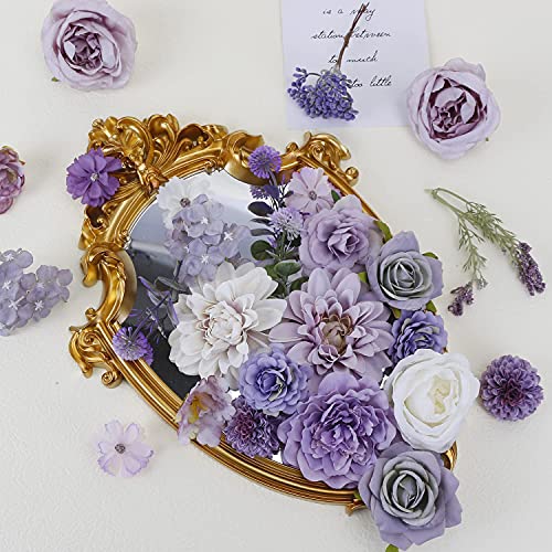 Serra Flora Artificial Flowers Combo for DIY Centerpieces Arrangements Wedding Bridal Bouquet Table Chair Candle Holder Baby Shower Cake Flower Home Decor