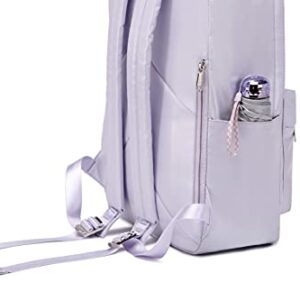 Wadirum Waterproof Cute School Backpack for Girl and Boy Fashion Women Daypack Purple