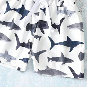 Baby Swim Trunks, Toddler Infant Swimsuit Shark Bathing Suit Beach Swimming Shorts (Shark, 0-6 Months)