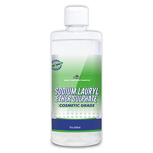 Myoc Sodium Lauryl Ether Sulphate (500ml) |Face, Hair, Hand Wash Products| Cleanser, Foaming Agent, Emulsifier, |Used in Shampoo, Soap, Detergent, Bubble Bath, Shower Gel