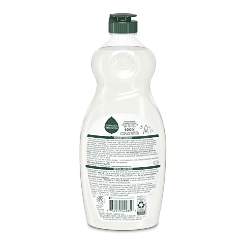 Seventh Generation Liquid Dish Soap, Clementine Zest & Lemongrass, Tough on Grease, 19 Fl Oz