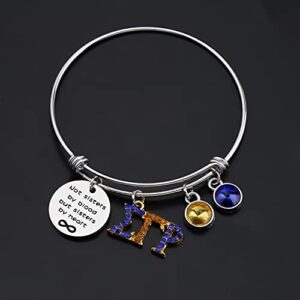 HOLLP 1922 Sigma Gamma Rho Sorority Jewelry SGR Bracelet Not Sisters by Blood But Sisters by Heart Bracelet Sister Gift for Sorority Women Girls (Bracelet-1)