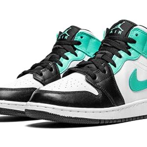 Nike Youth Air Jordan 1 Mid GS Igloo Tropical Twist, White/Tropical Twist/Black, 7Y