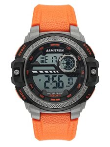 armitron sport men's digital chronograph resin strap watch, 40/8462