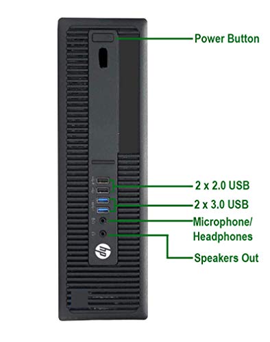 HP 600 G1 SFF Computer Desktop PC, Intel Core i7 3.4GHz Processor, 16GB Ram, 128GB M.2 SSD, 2TB HDD, Wireless KeyBoard Mouse, Wifi | Bluetooth, New Dual 23.8 FHD LED Monitor, Windows 10 Pro (Renewed)