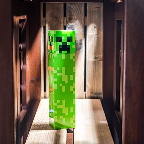 zak! Square Water Bottle, Minecraft Creeper - 22 oz - Durable, BPA-Free Plastic - Dishwasher Safe