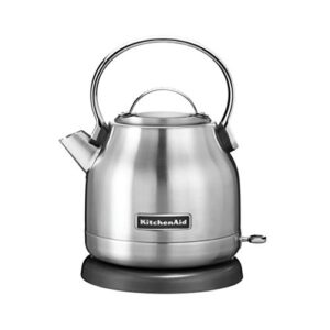 KitchenAid KEK1222SX 1.25-Liter Electric Kettle - Brushed Stainless Steel,Small & KMT4115SX Stainless Steel Toaster, Brushed Stainless Steel