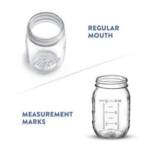 Paksh Novelty 16 Oz Mason Jars with Lids, 5-Pack - Glass Food Storage & Canning