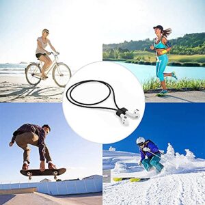 QYTOJQX Airpods Strap Magnetic Cord Anti-Lost Leash Sports String, 4 PCS Colorful Soft Silicone Earphone Lanyard, Compatible with Airpods Pro/2/1 (White Black Pink Grey)