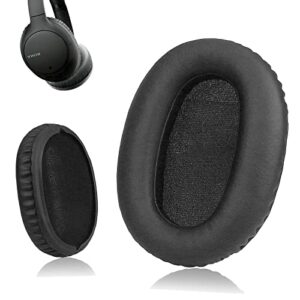 krone kalpasmos replacement earpads compatible with sony wh-ch700n, wh-ch710n, protein leather memory foam replacement ear cushion, grey