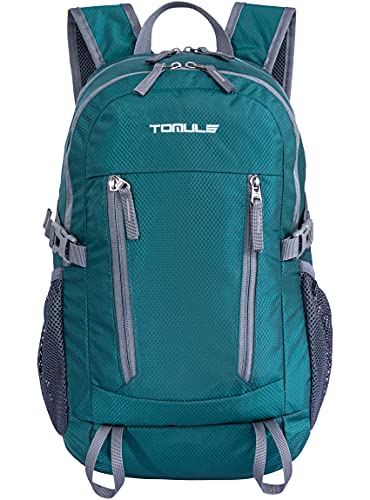 TOMULE 25L Small Hiking Backpack Travel Daypack for 3 Years+, Water Resistant Packable Camping Bike Backpack for Women Men