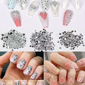 Spearlcable Nail Art Decoration Kit,48 Sheets Nail Stickers Crystal Rhinestones Set 3D Holographic Butterfly Glitter Fruit Nail Art Slices Iridescent Nail Sequins for Acrylic Nail Art