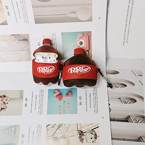 Compatible with AirPods 1/2 Case Red Pepper, Food Design Kids Teens Girls Boys Women Protective Silicone Skin for AirPod 1&2 Case, Funny Kawaii Cartoon 3D Cute Cover for AirPods （Red Pepper）