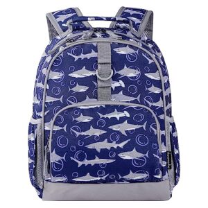 choco mocha shark backpack for boys pre-k backpack for boys preschool backpack for kids kindergarten backpacks for boys 15 inch backpack for boys shark bookbag 3-5 4-6 with chest strap blue