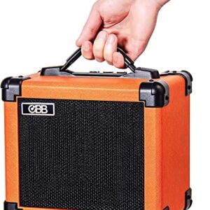 OBB Dual-Powered Bluetooth Guitar Amp, Portable Electric Guitar Amplifier with 10W Speaker, Guitar Amplifier Includes Gain/Bass/Treble knob