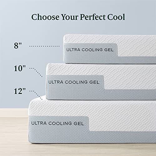 ZINUS 8 Inch Ultra Cooling Gel Memory Foam Mattress / Cool-to-Touch Soft Knit Cover / Pressure Relieving / CertiPUR-US Certified / Bed-in-a-Box / All-New / Made in USA, Queen