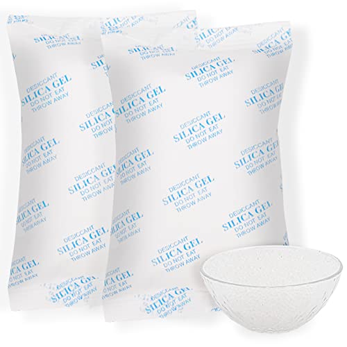 SmKitGod 50Gram(20Packs) Food Grade Moisture Absorbers Silica Gel Packs Desiccant for Storage, Dessicant Silica Gel Packets for Moisture Storage Control